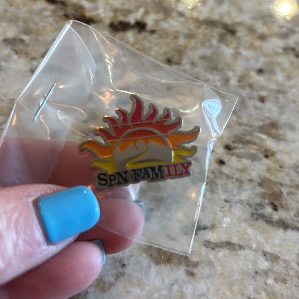 SPN Family Sunburst Pin - Picture 3 of 3